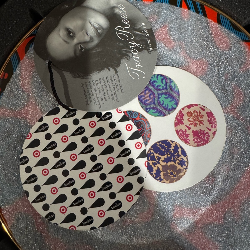 Tracy Reese Colorful Patterned Plate Set - Picture 5 of 5